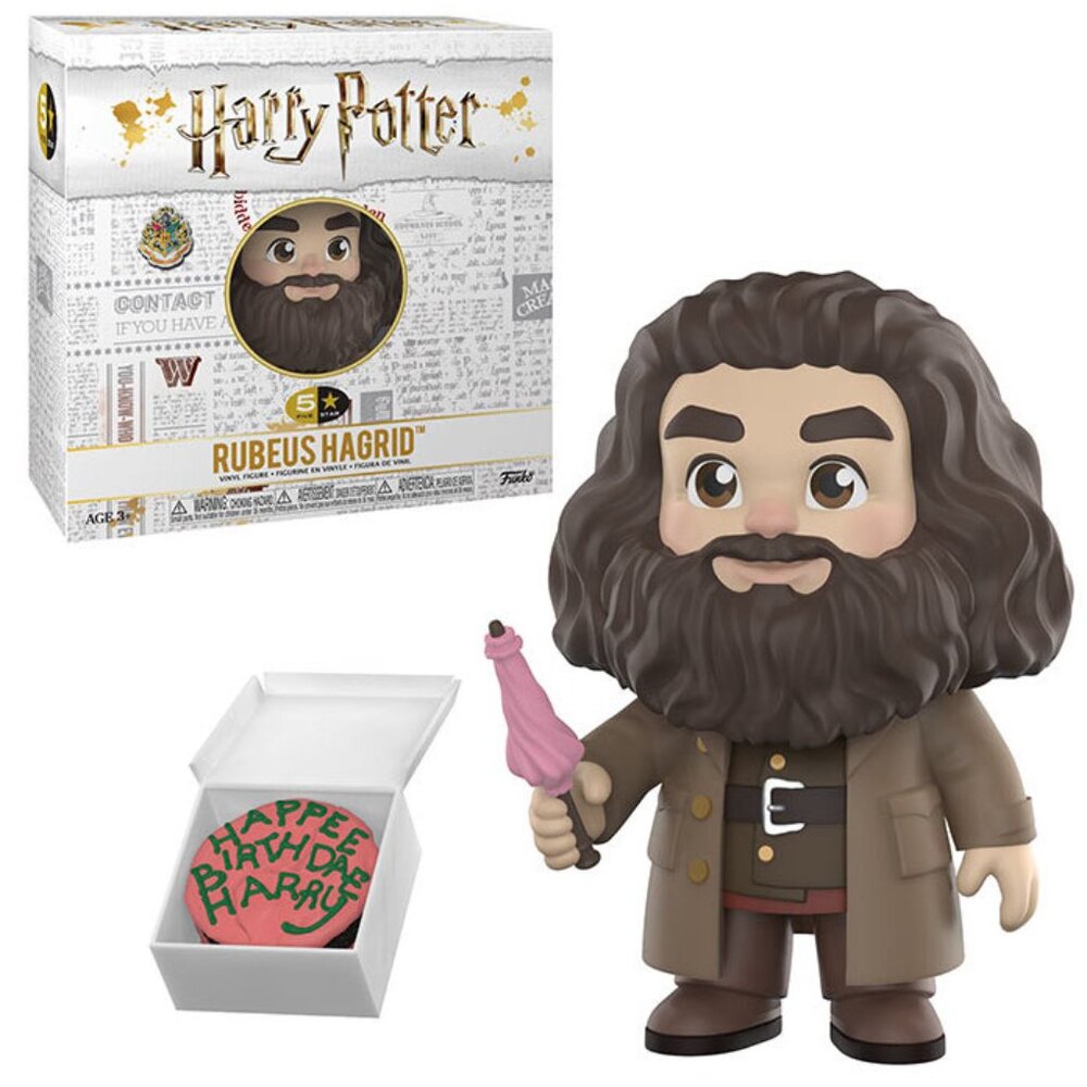 Funko Five 5 Star Wizarding World Figure - Rubeus Hagrid with cake